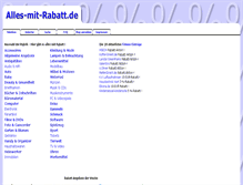 Tablet Screenshot of alles-mit-rabatt.de